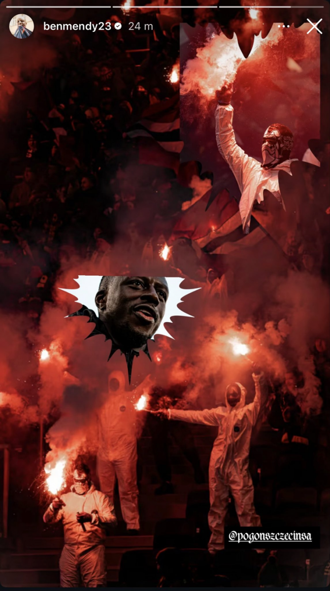 Takie STORIES dodał Benjamin Mendy :D